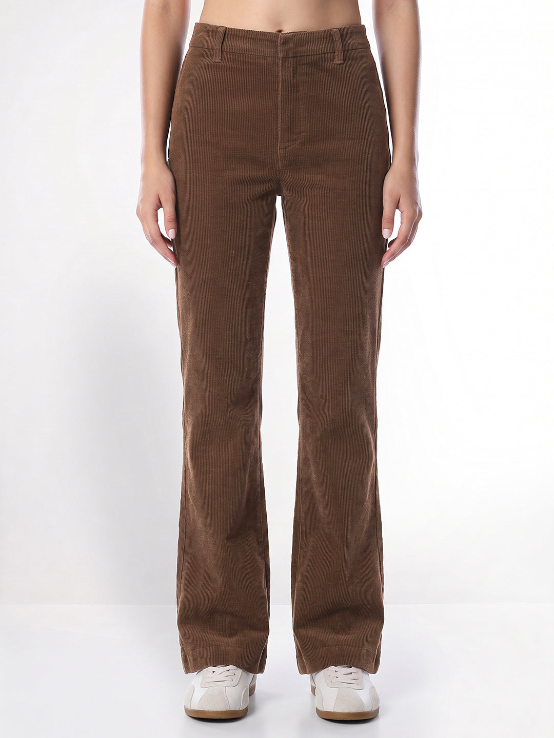 Dark Brown Bootcut Pants