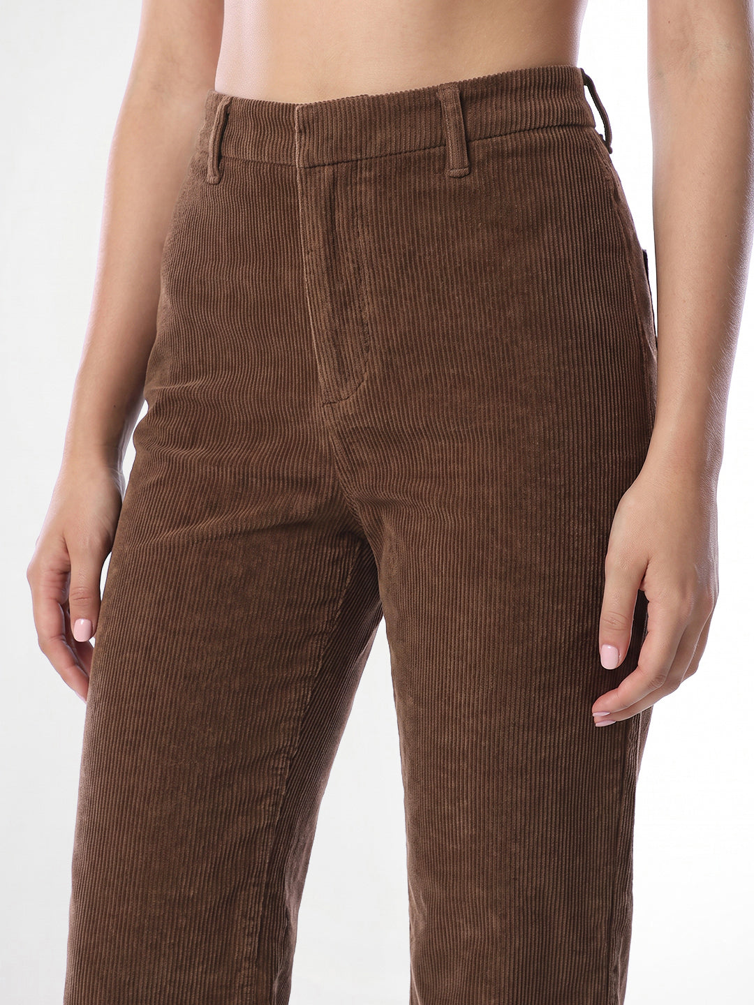 Dark Brown Bootcut Pants