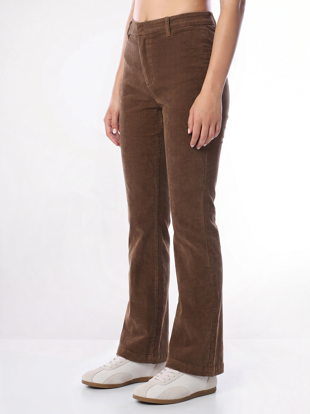 Dark Brown Bootcut Pants