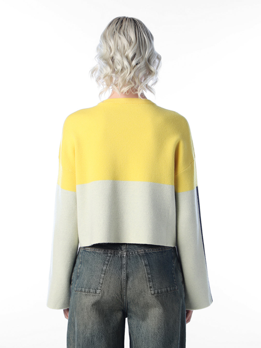 Graphic Printed Knitted Pullover