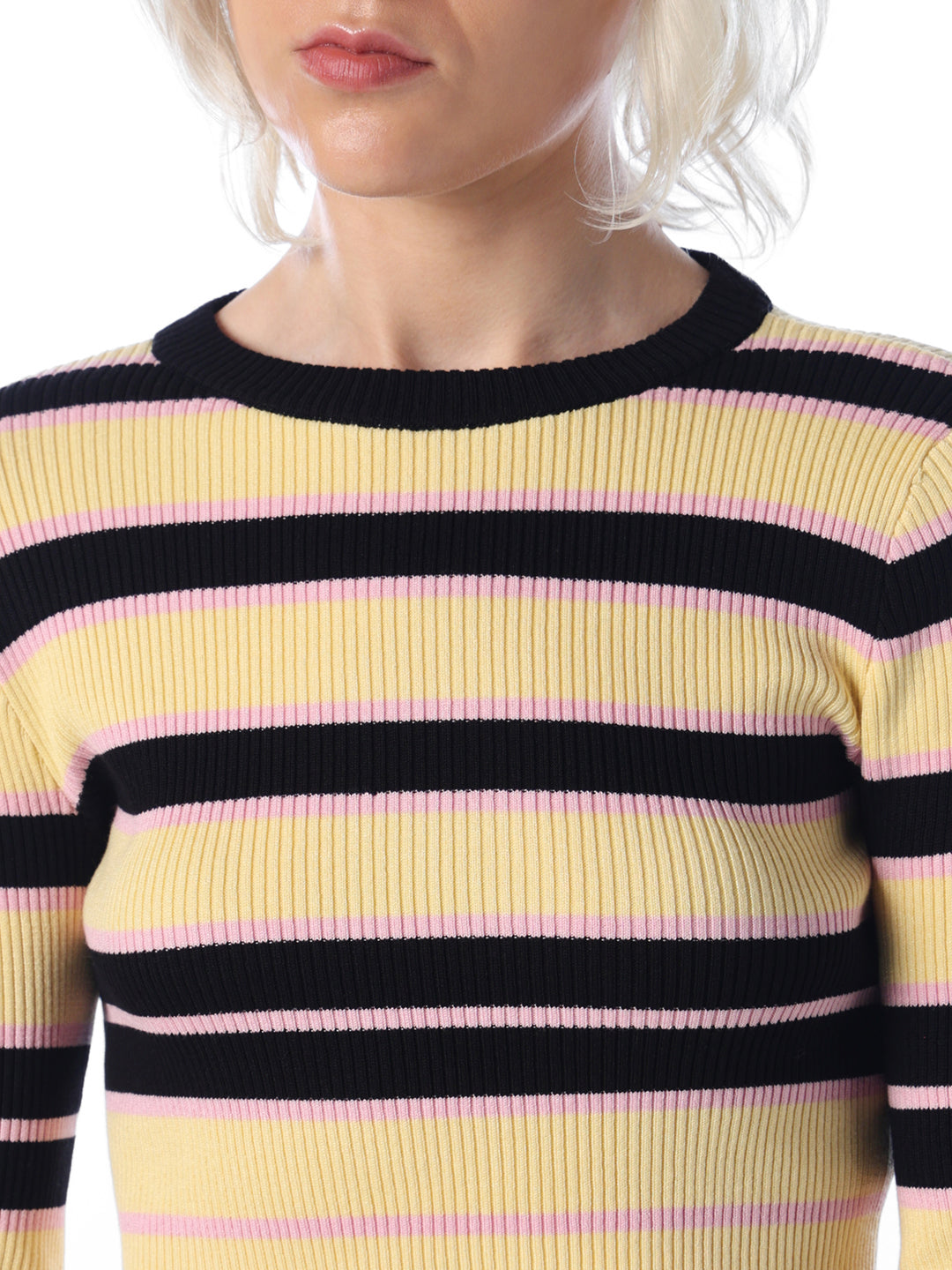 Striped Cropped Pullover