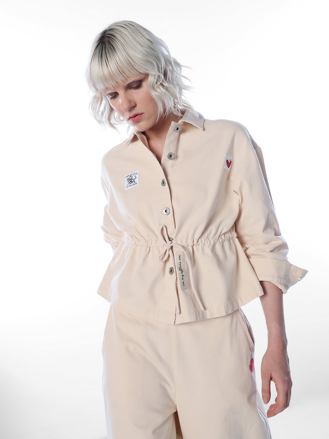 Ecru Denim Shacket