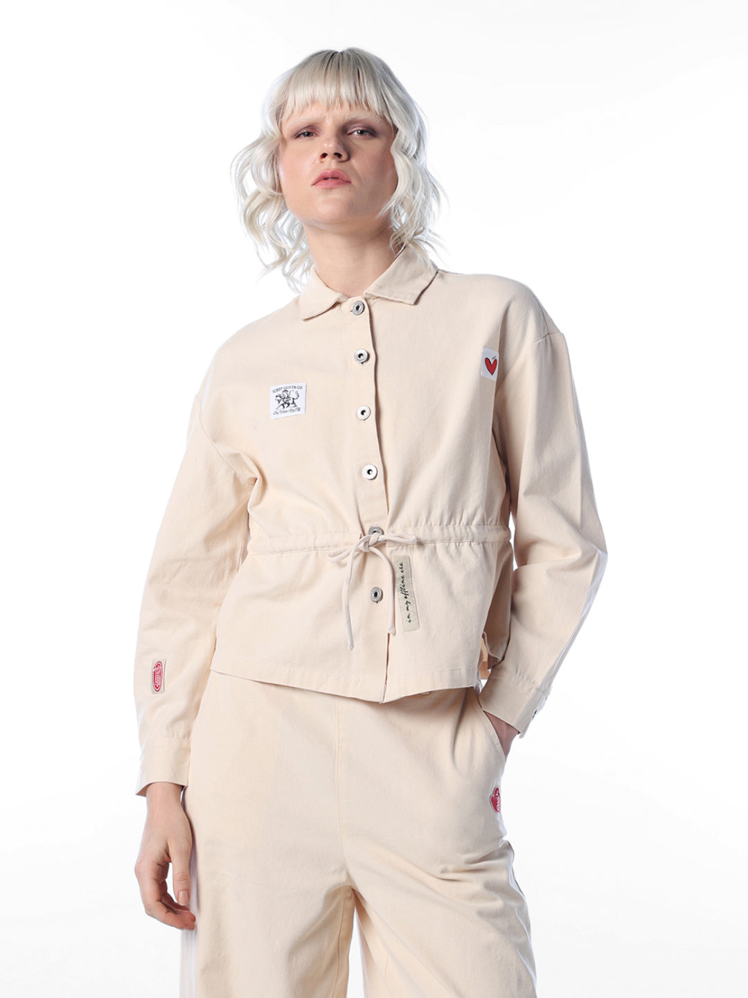 Ecru Denim Shacket
