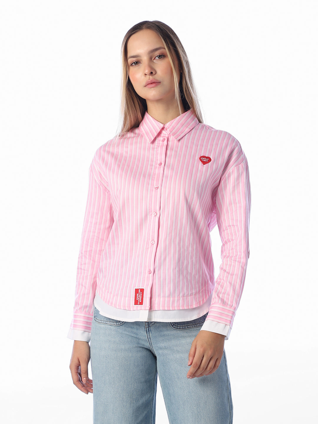 Pink Striped Cotton Shirt