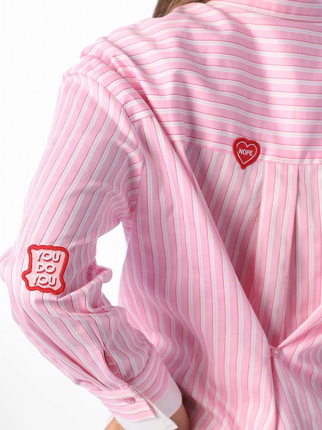Pink Striped Cotton Shirt