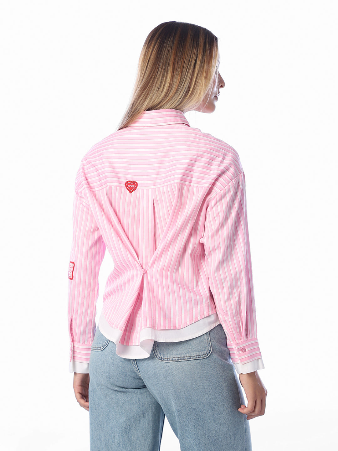 Pink Striped Cotton Shirt