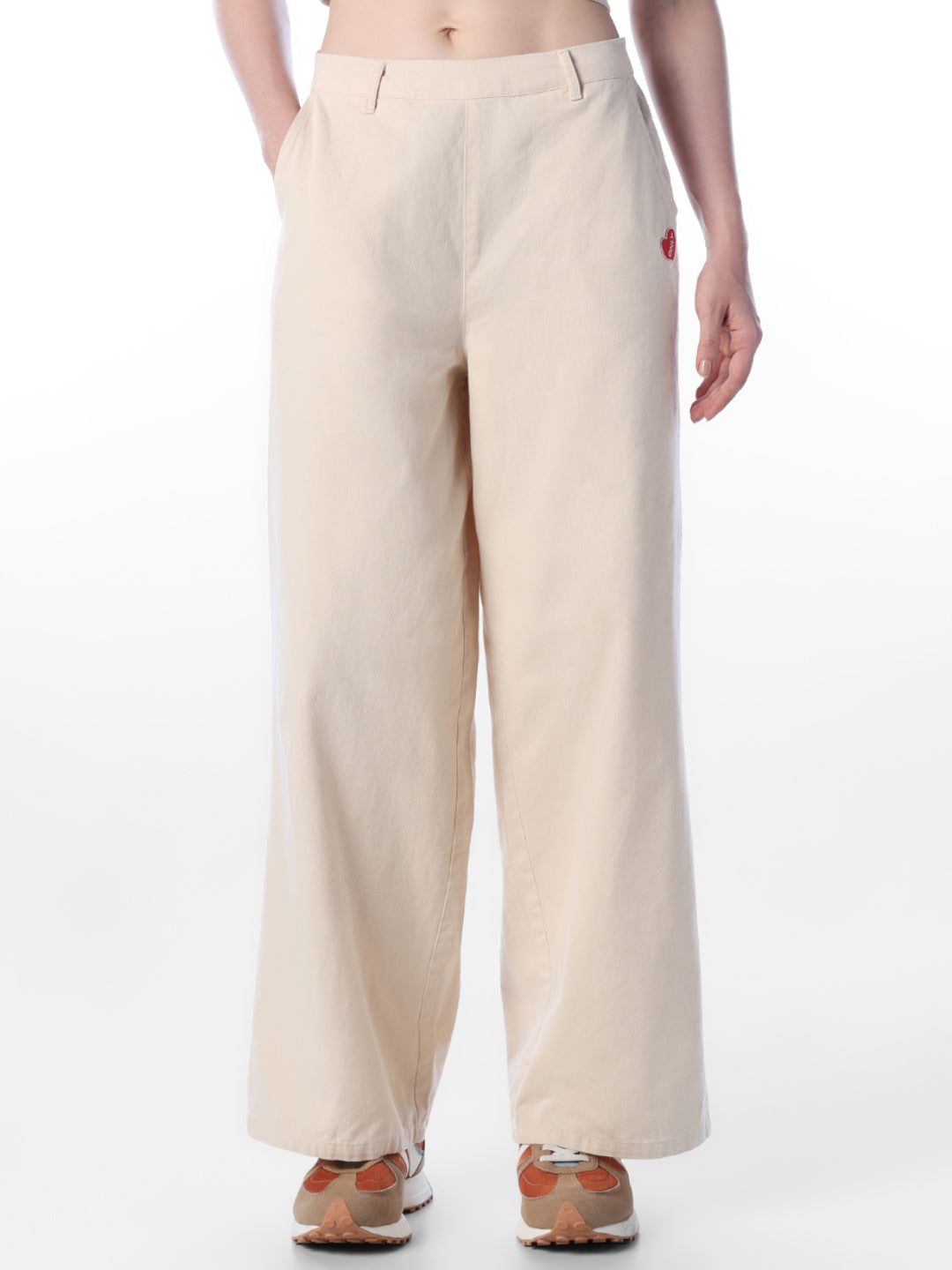 Ecru Denim Pants