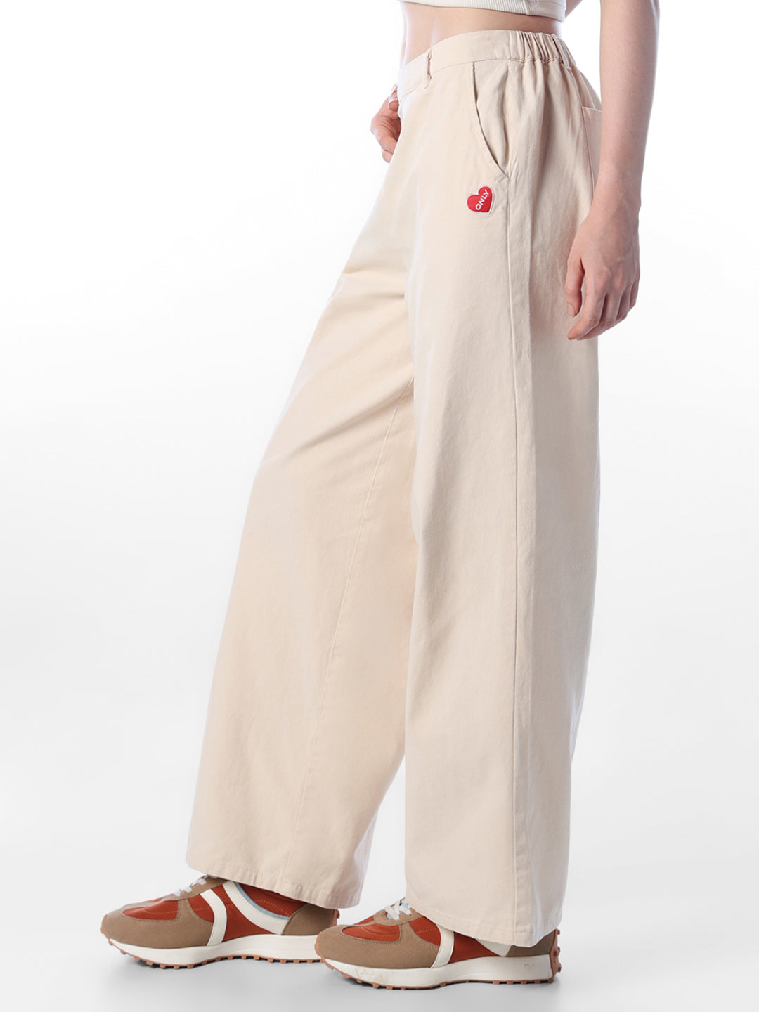 Ecru Denim Pants