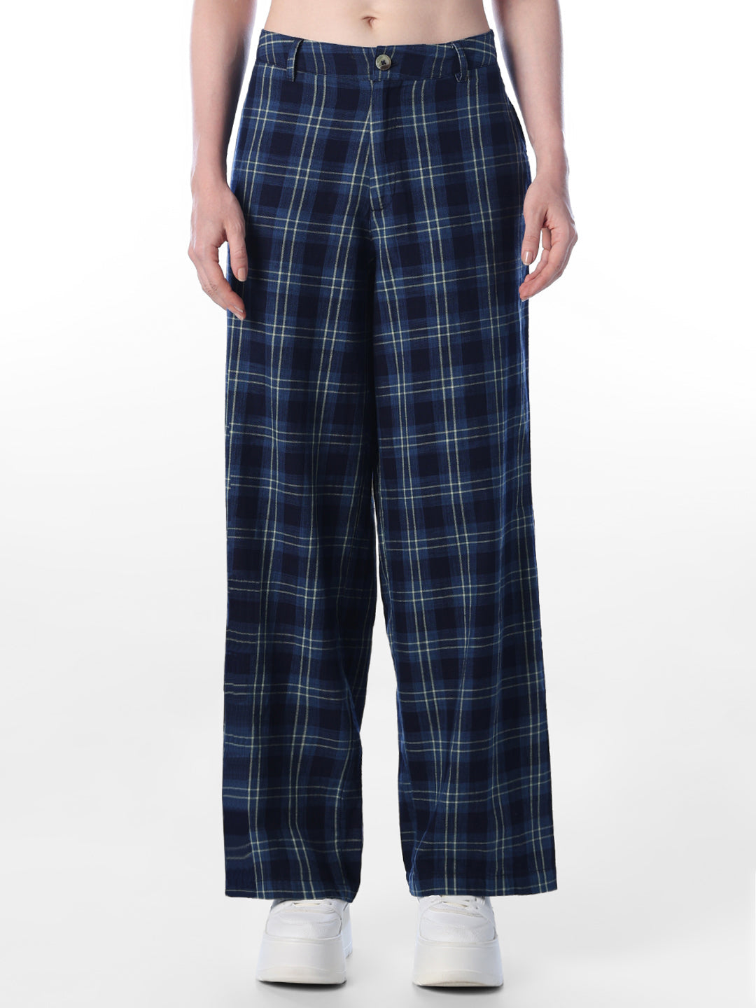 Blue Check Pants
