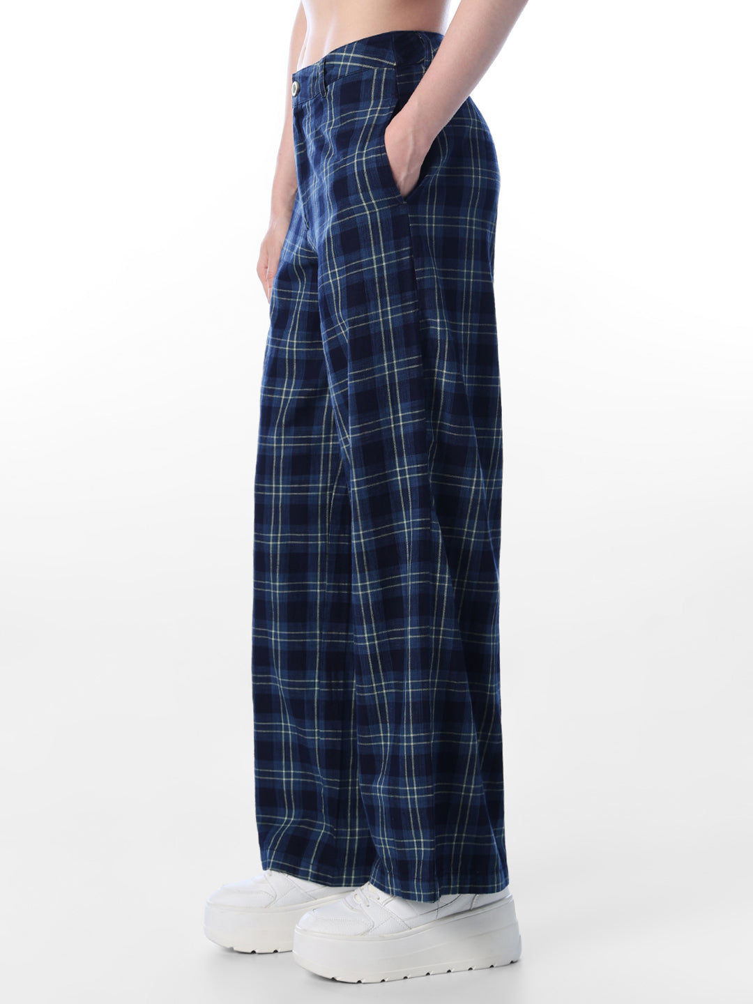 Blue Check Pants