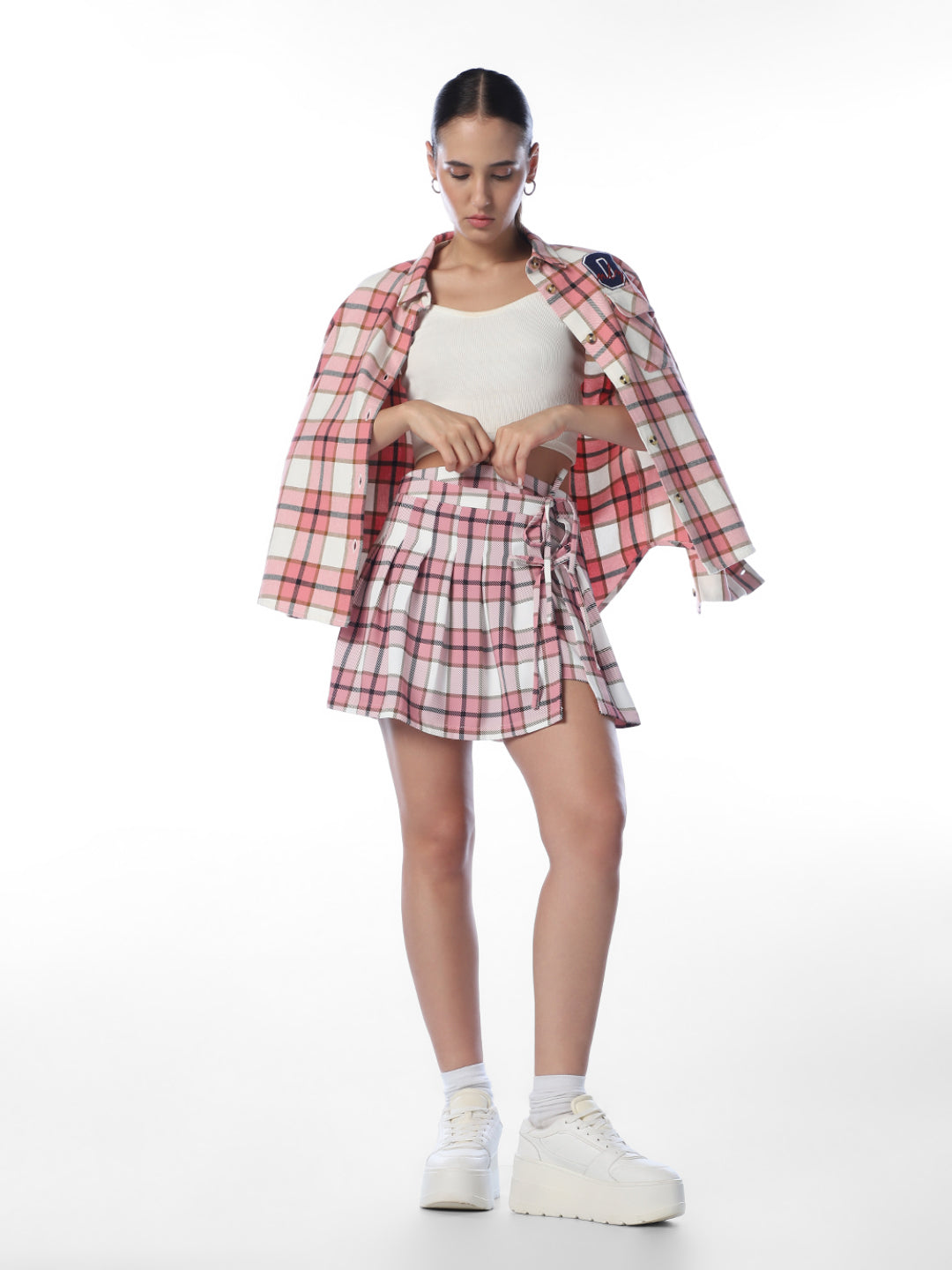 Check Print Skort