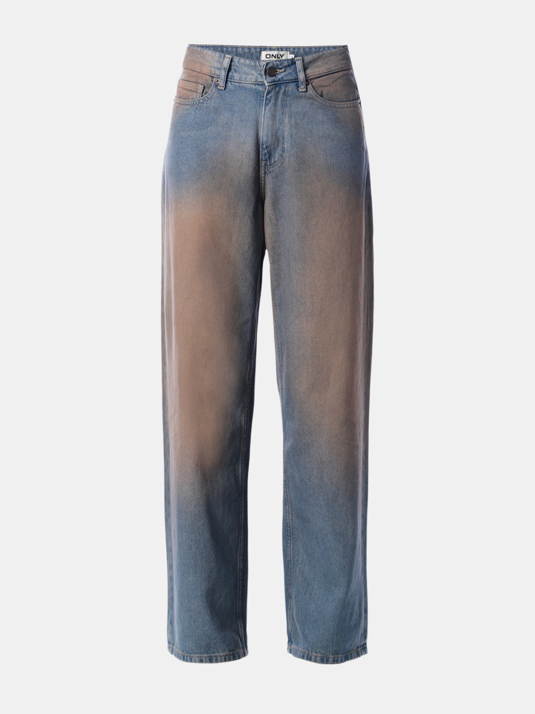 Blue Vintage Washed Wide Leg Jeans