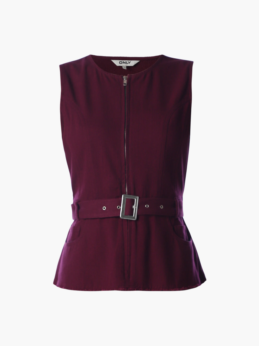 Maroon Waistcoat Top
