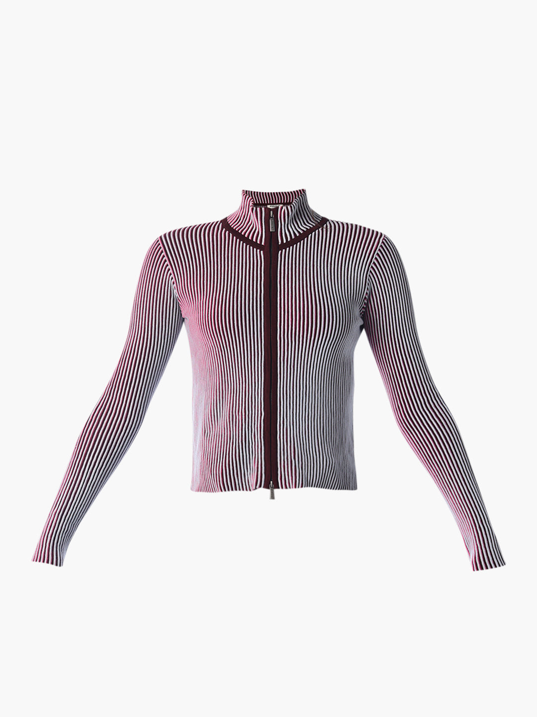 Ribbed Zip-Up Pullover