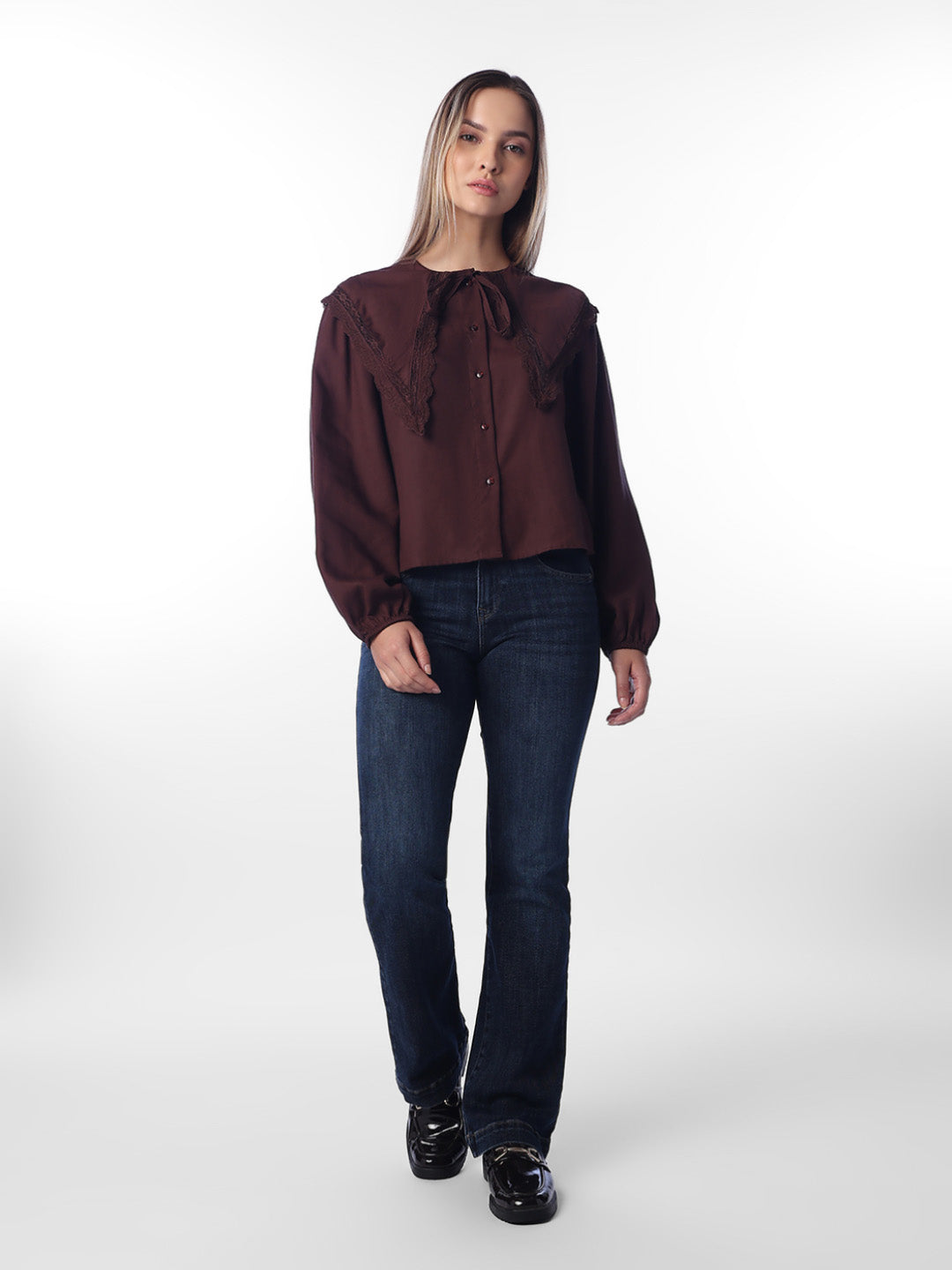Dark Brown Cotton Top