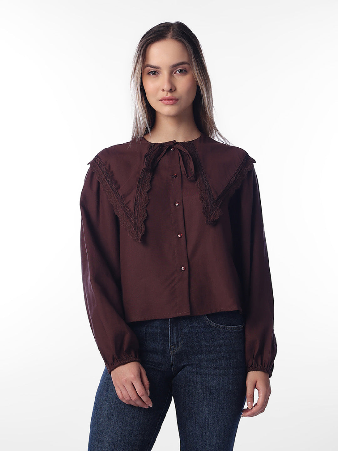Dark Brown Cotton Top