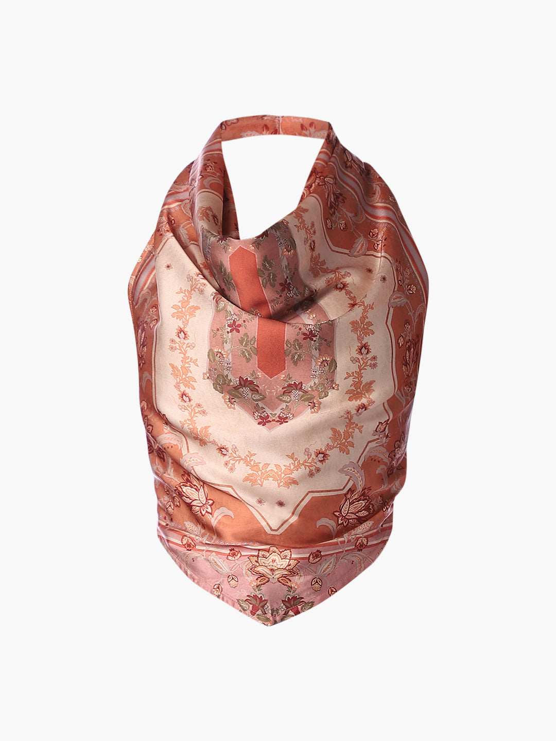 Printed Scarf Top