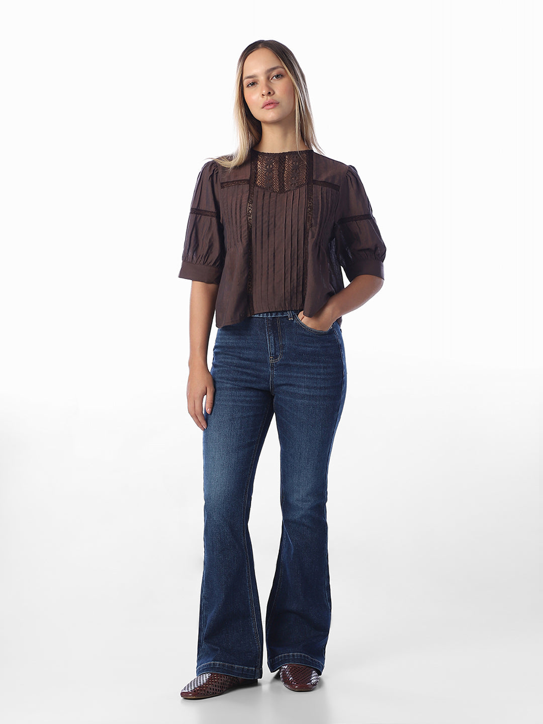 Brown Cotton Top