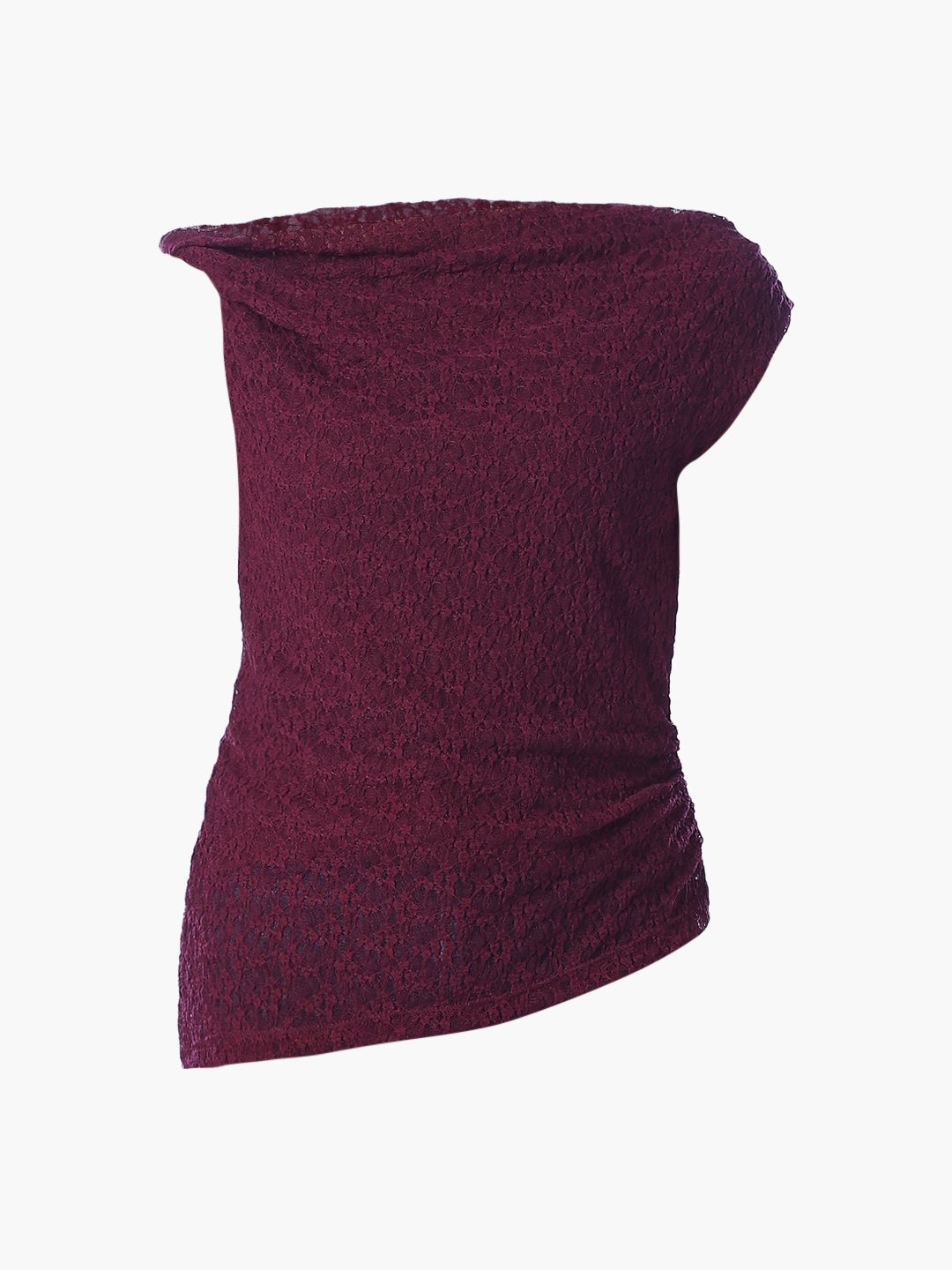 One Shoulder Lace Top