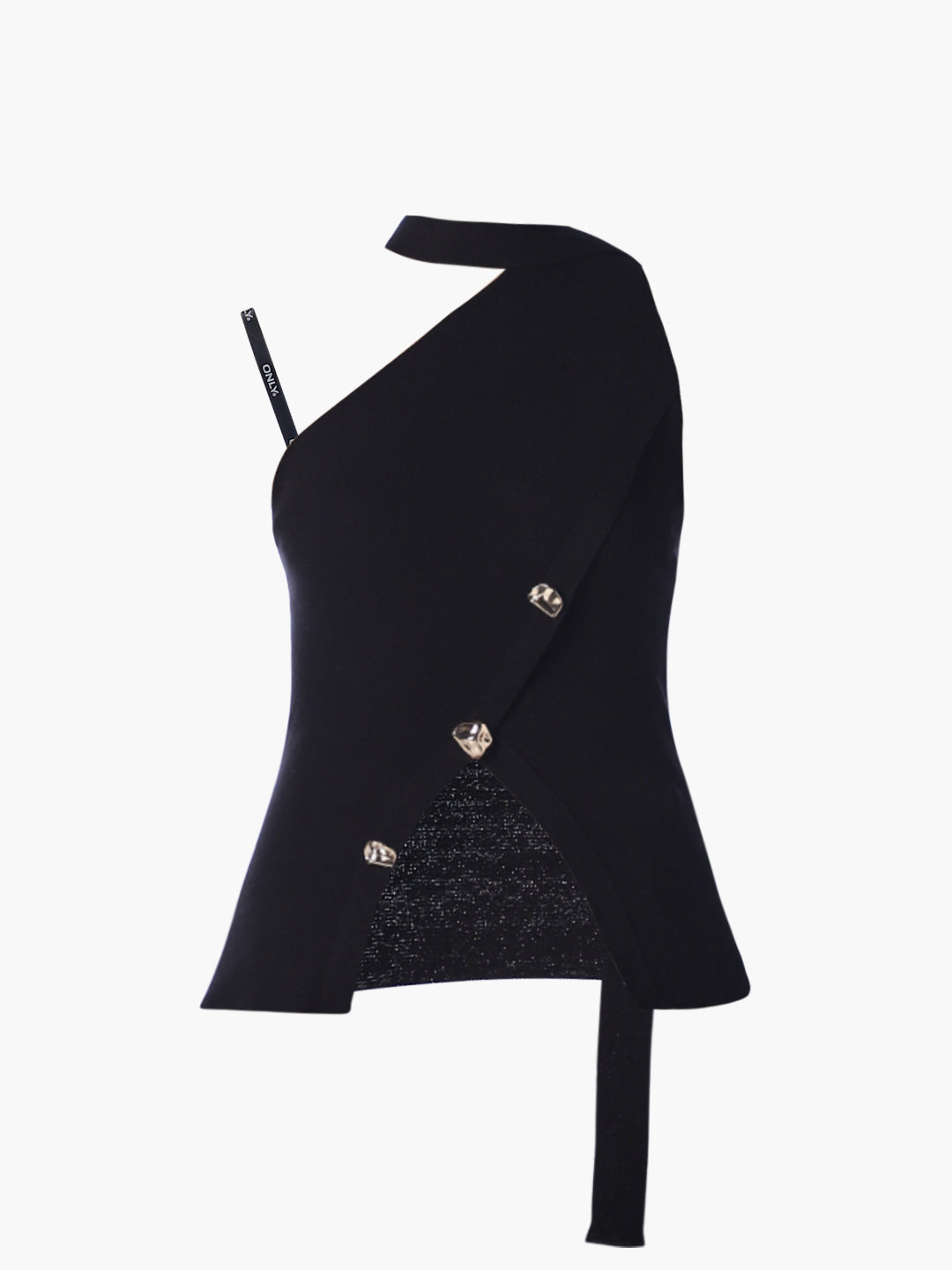 One Shoulder Wrap Top