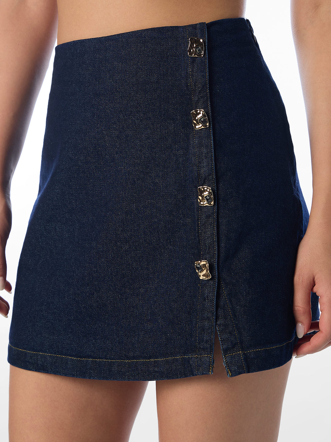 Dark Blue Denim Skort