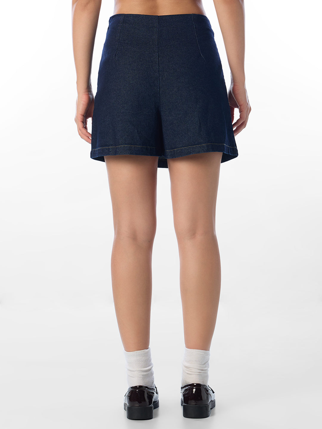 Dark Blue Denim Skort