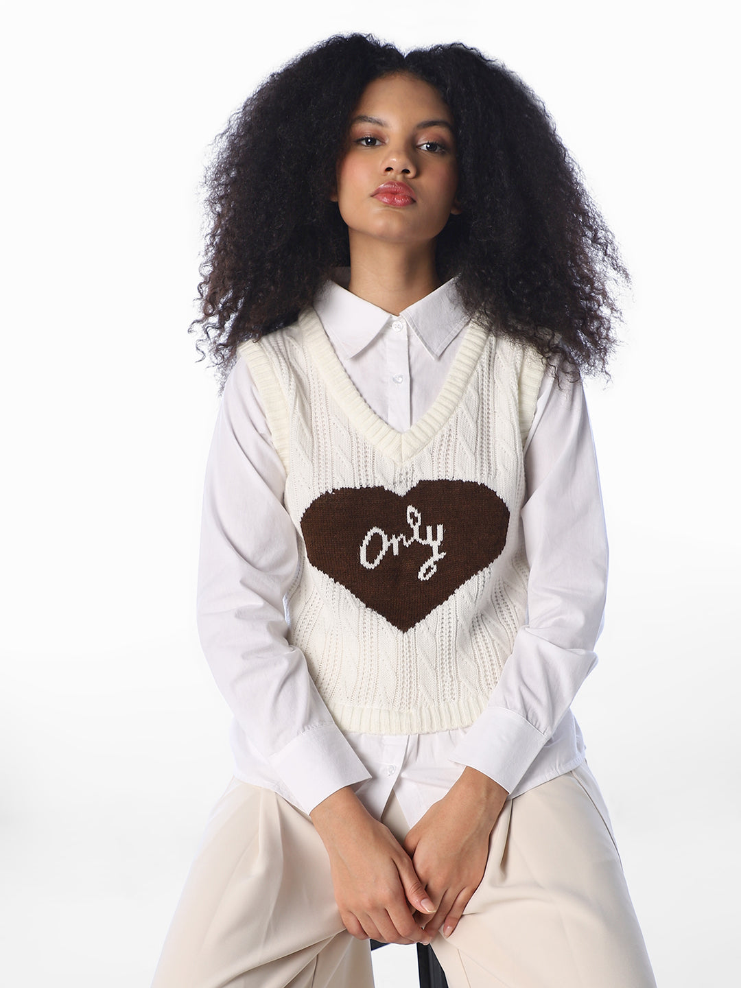 Knit Layered Cotton Shirt