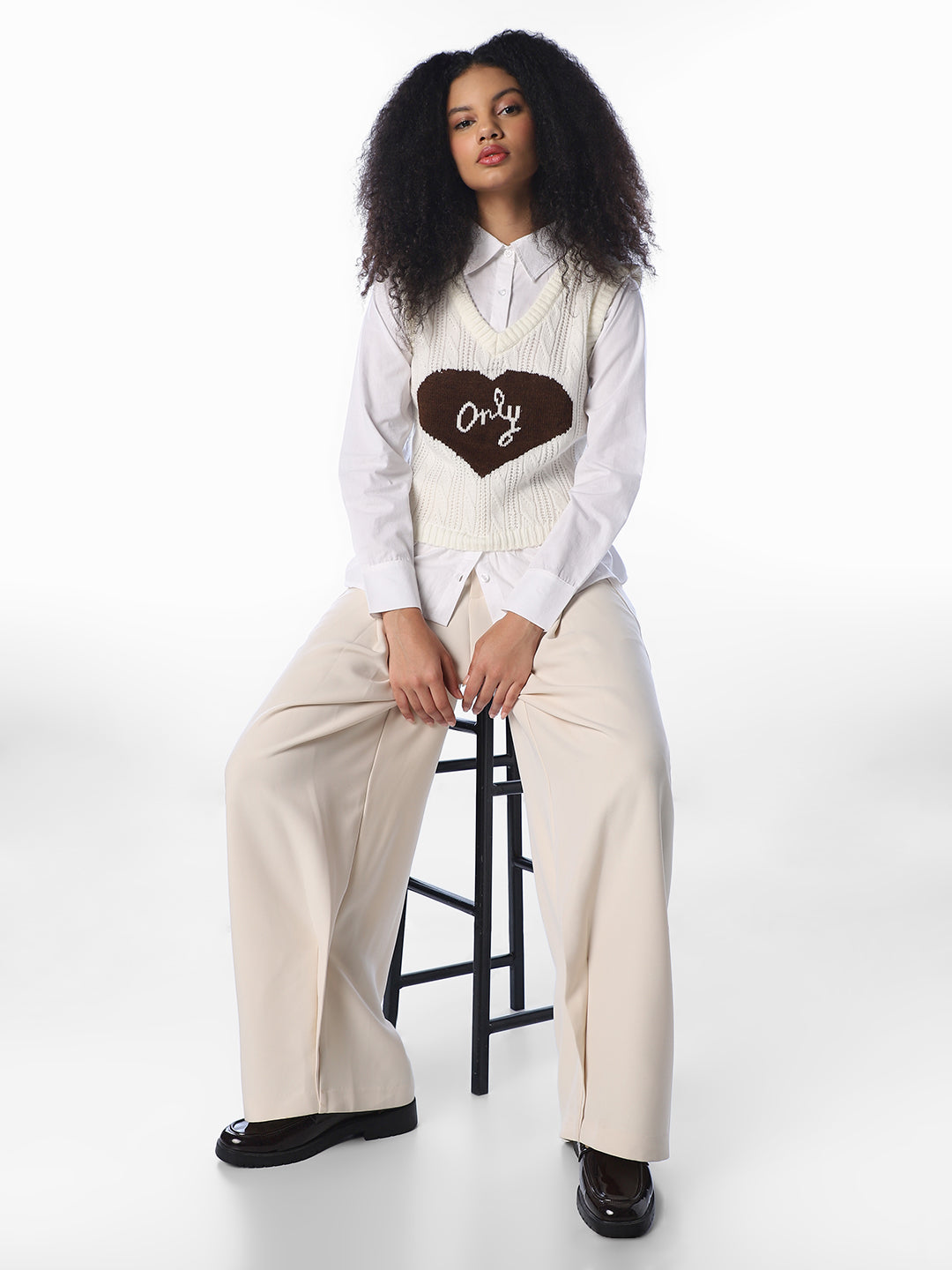Knit Layered Cotton Shirt