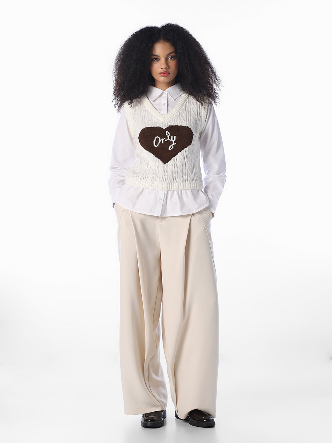 Knit Layered Cotton Shirt