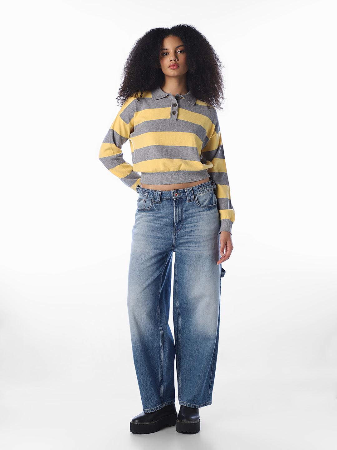 Colourblocked Knitted Polo