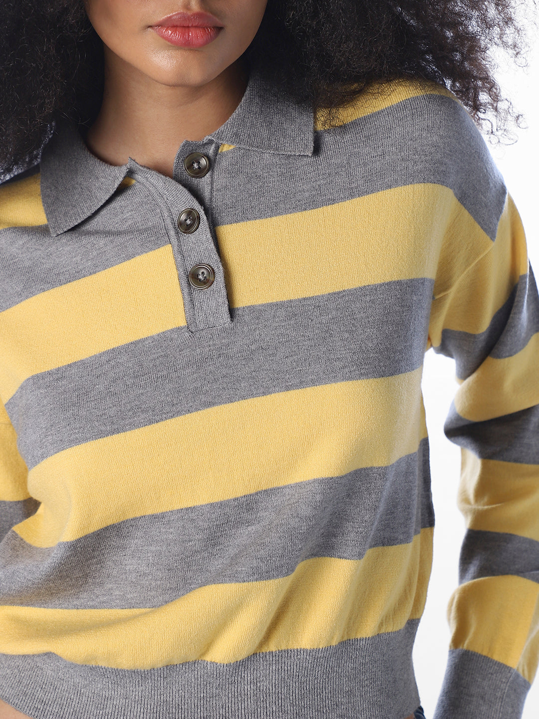 Colourblocked Knitted Polo