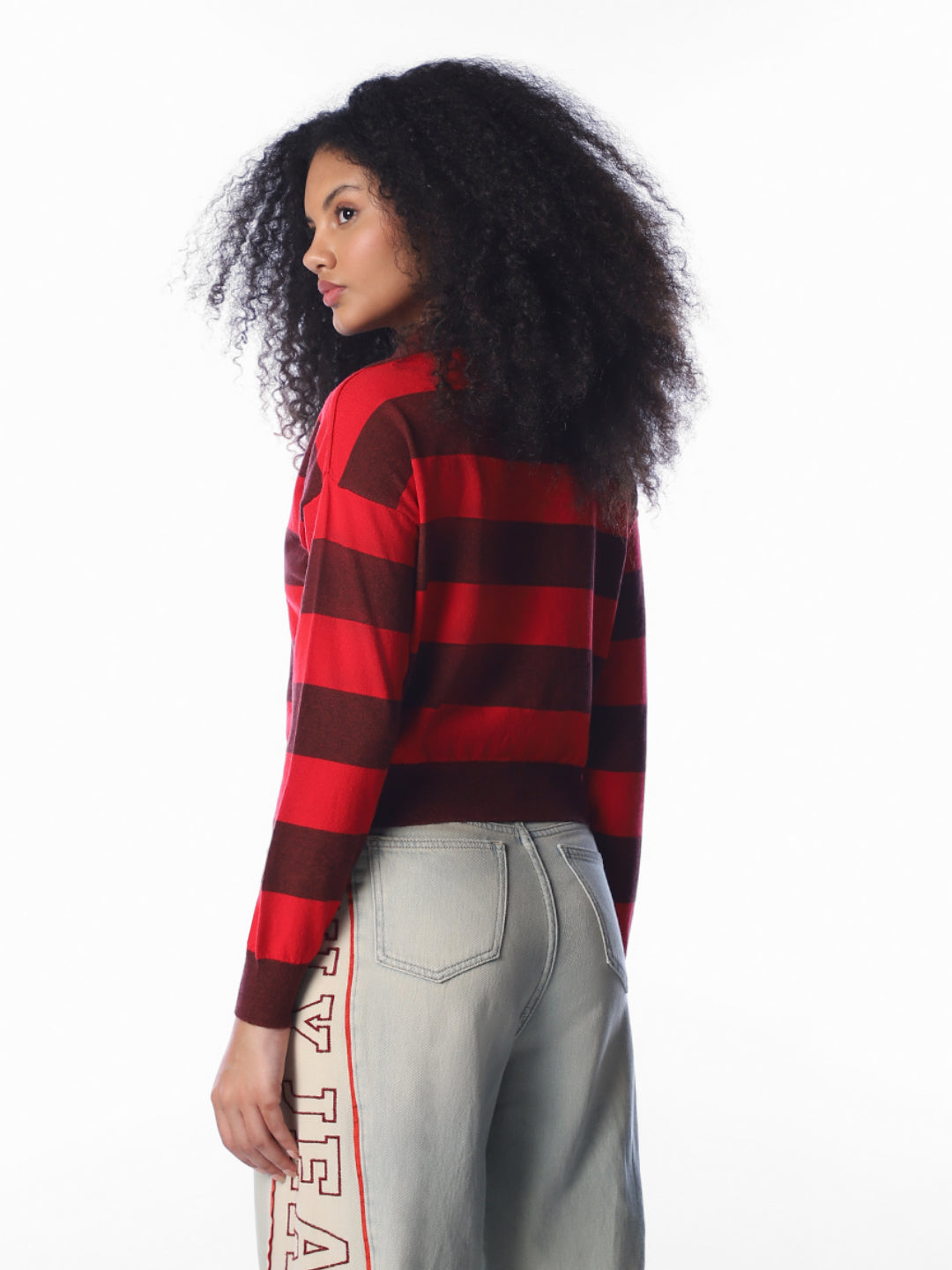Brown Colourblocked Knitted Polo