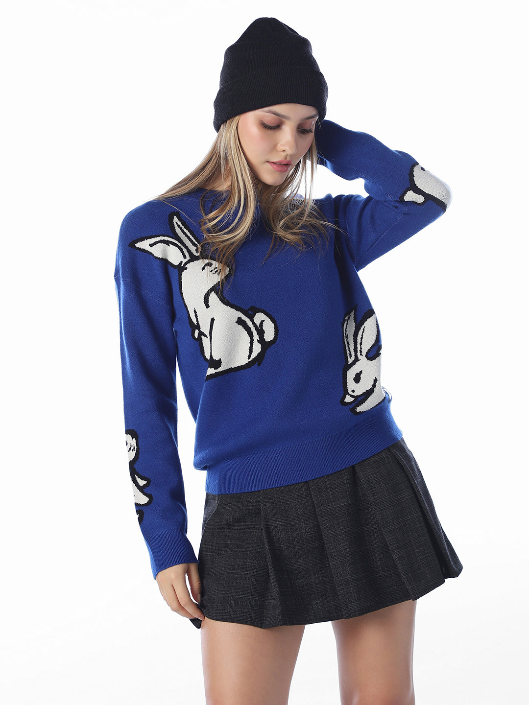 Blue Printed Pullovers