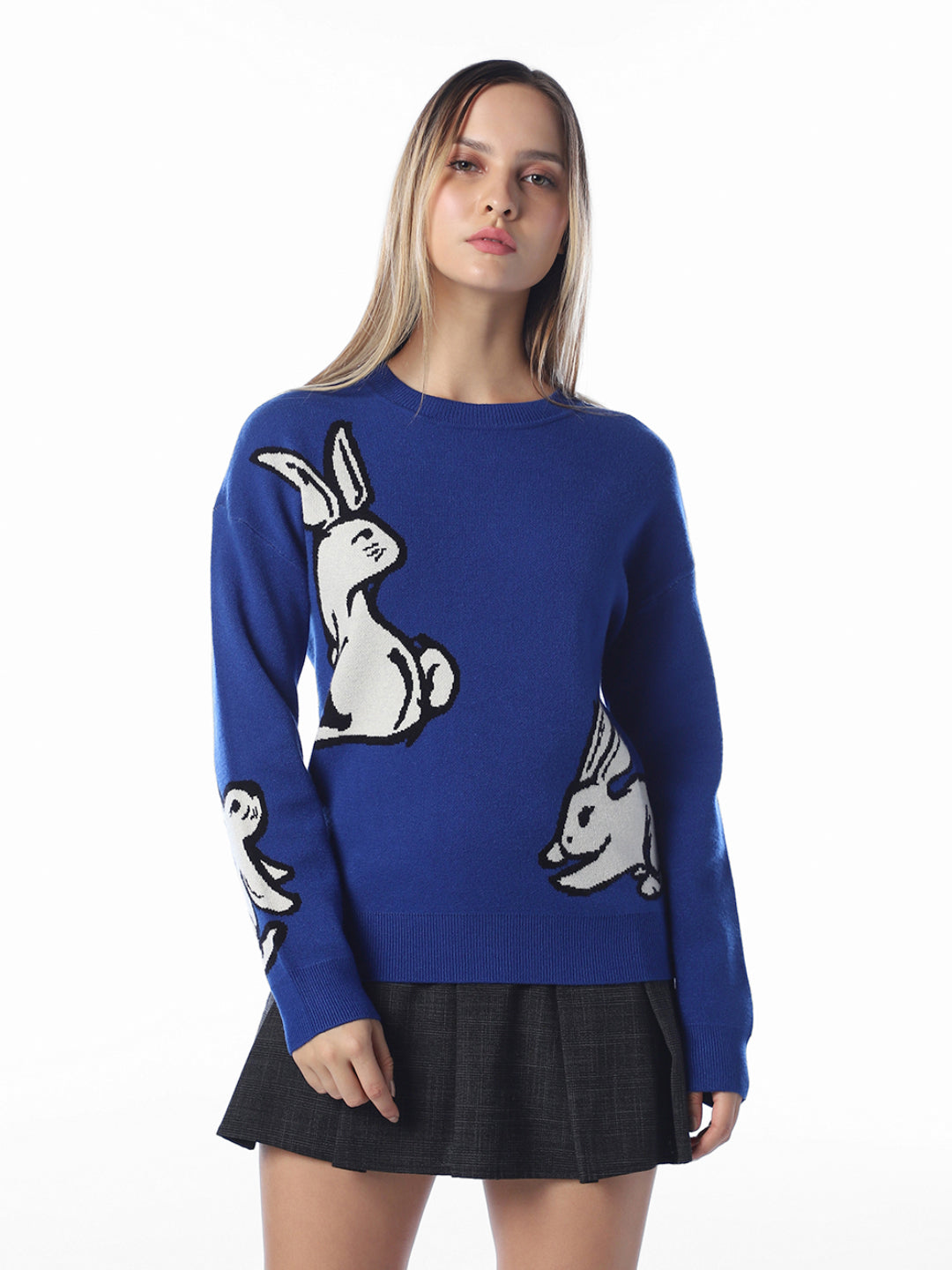 Blue Printed Pullovers