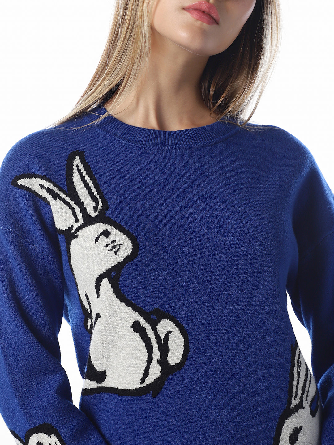 Blue Printed Pullovers