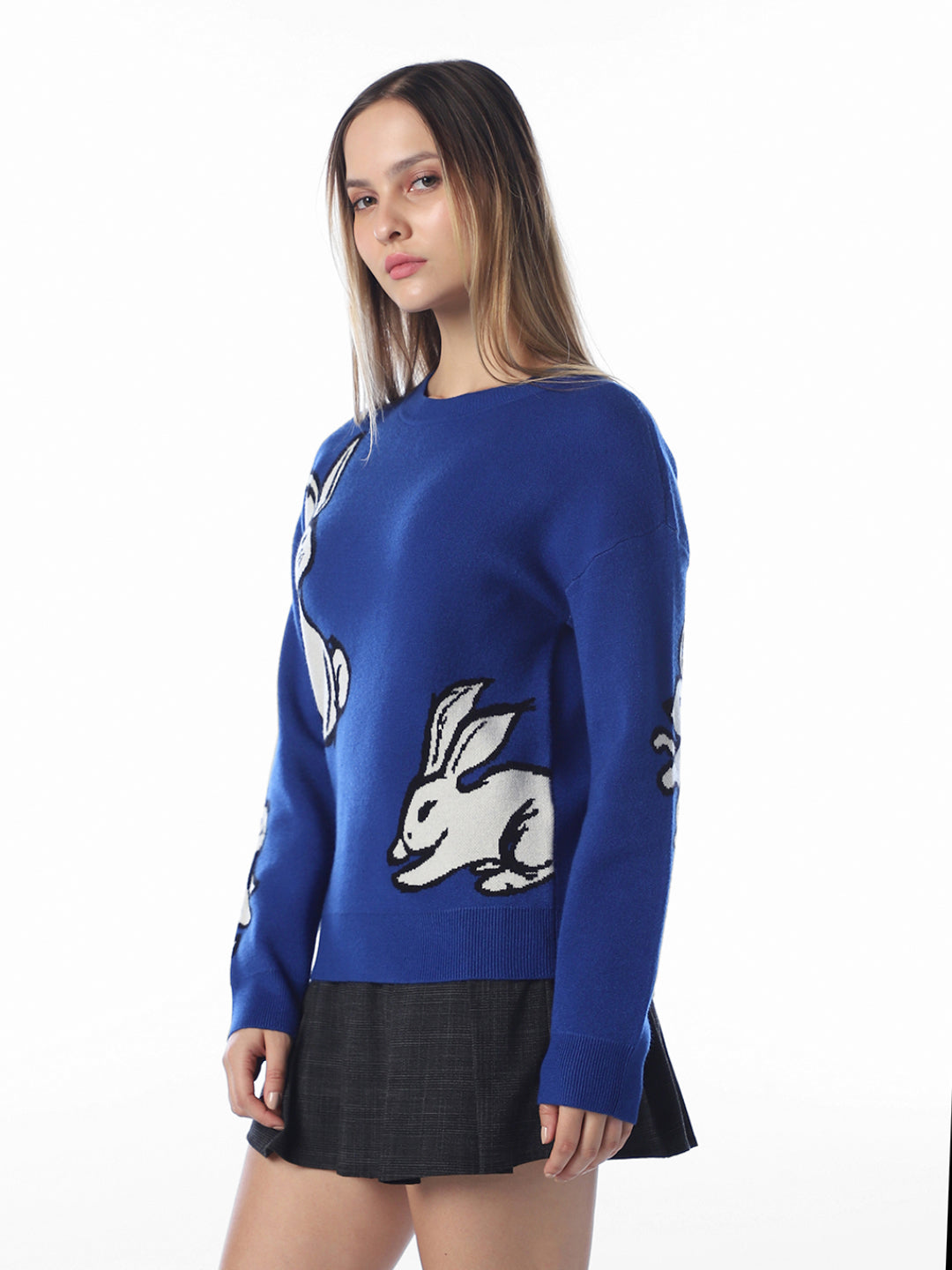 Blue Printed Pullovers