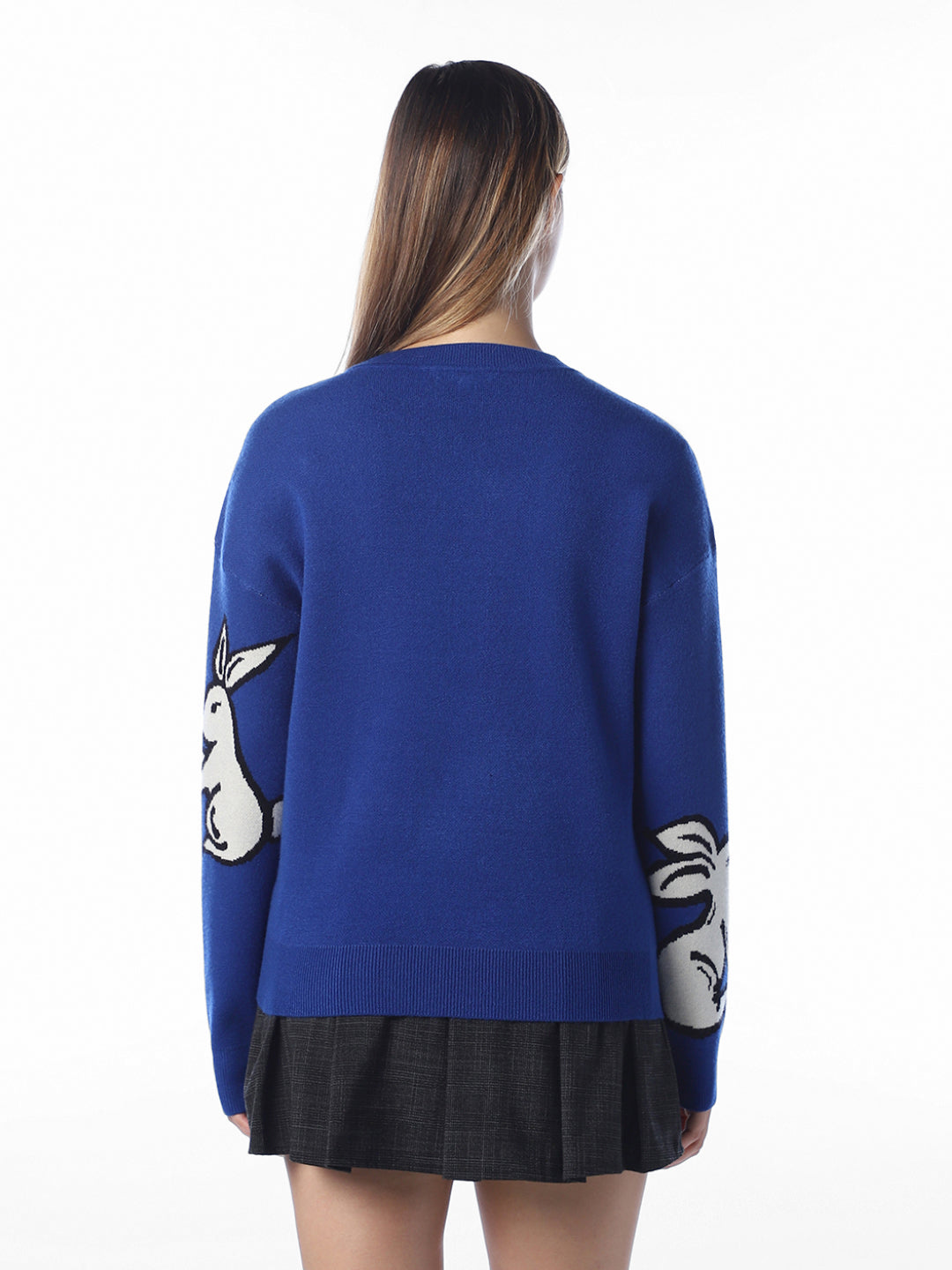 Blue Printed Pullovers