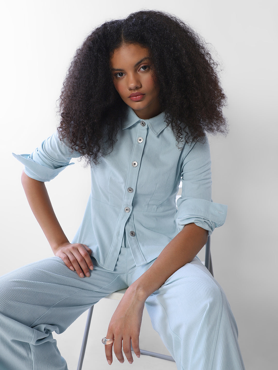 Blue Corduroy Shirt