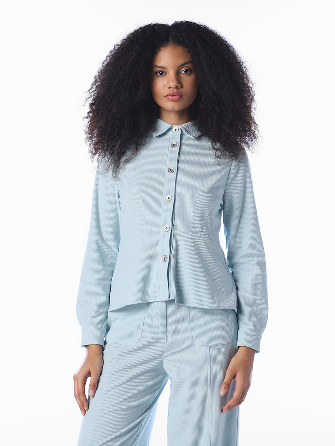 Blue Corduroy Shirt