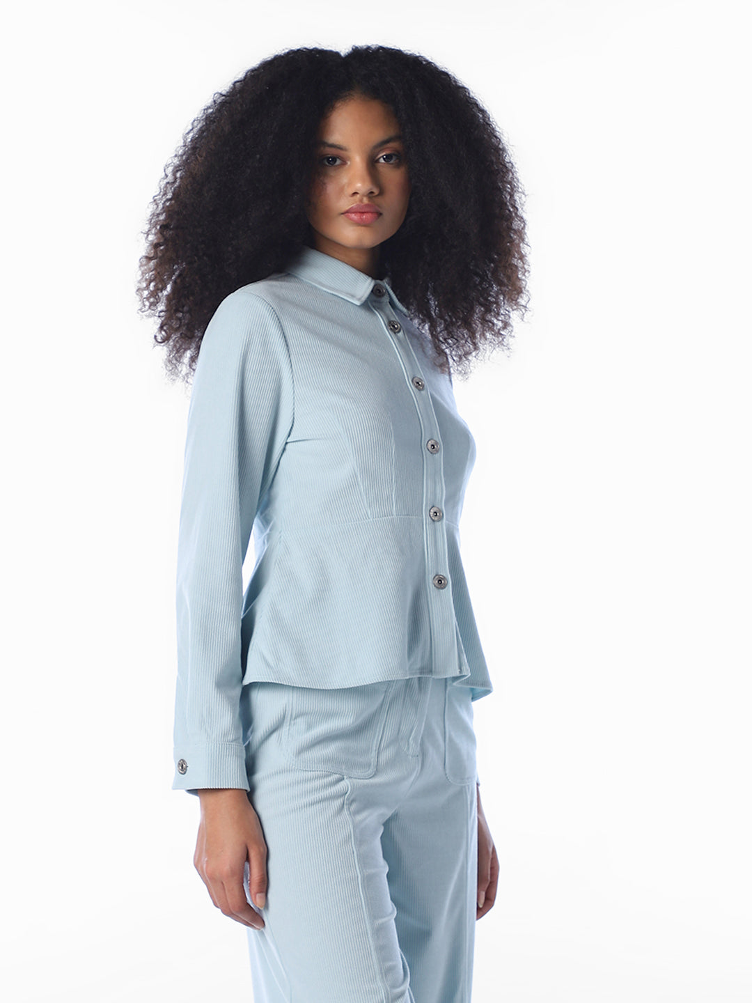 Blue Corduroy Shirt