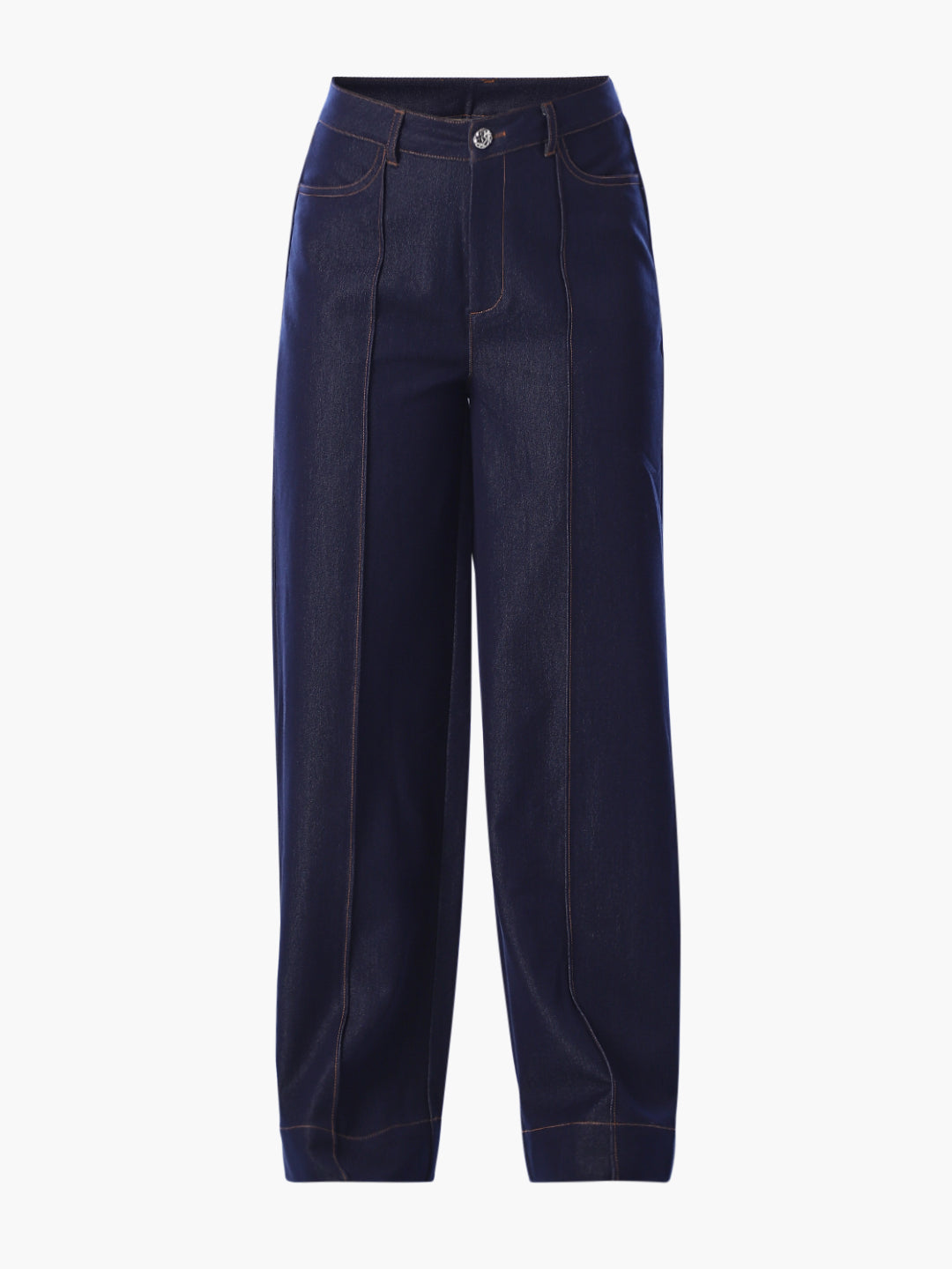 Dark Blue Regular Fit Pants