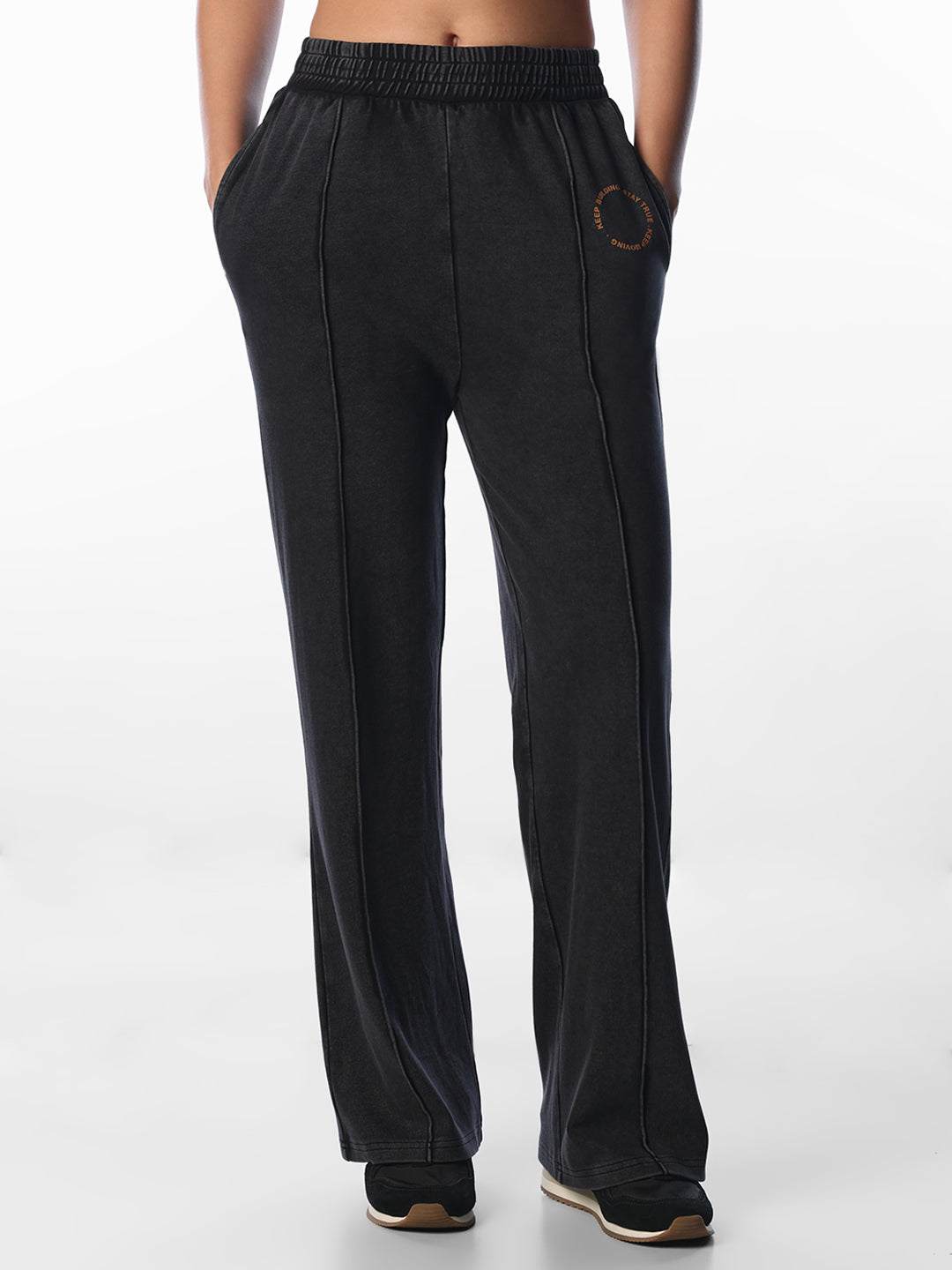 Black pintuck Sweatpants