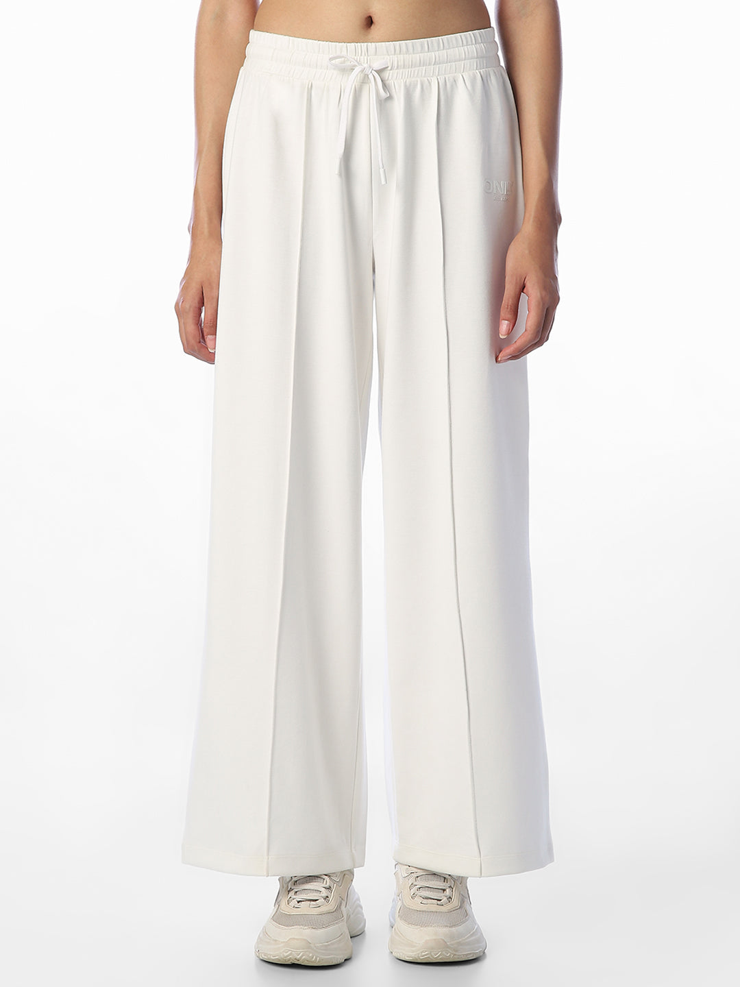 White Wide Leg Sweatpants