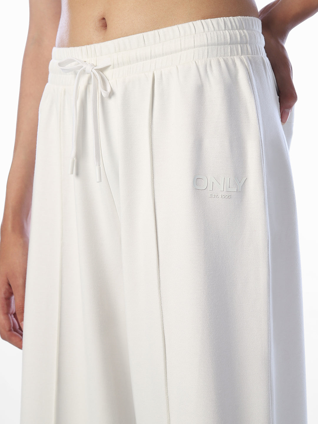 White Wide Leg Sweatpants