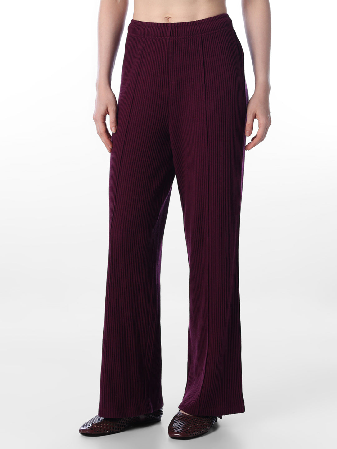 Ribbed Flared Pants