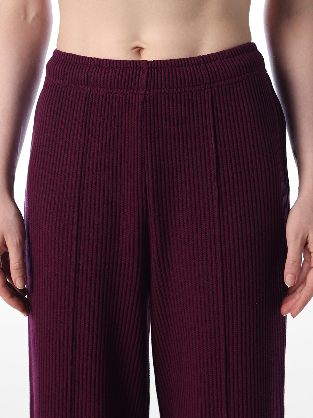 Ribbed Flared Pants