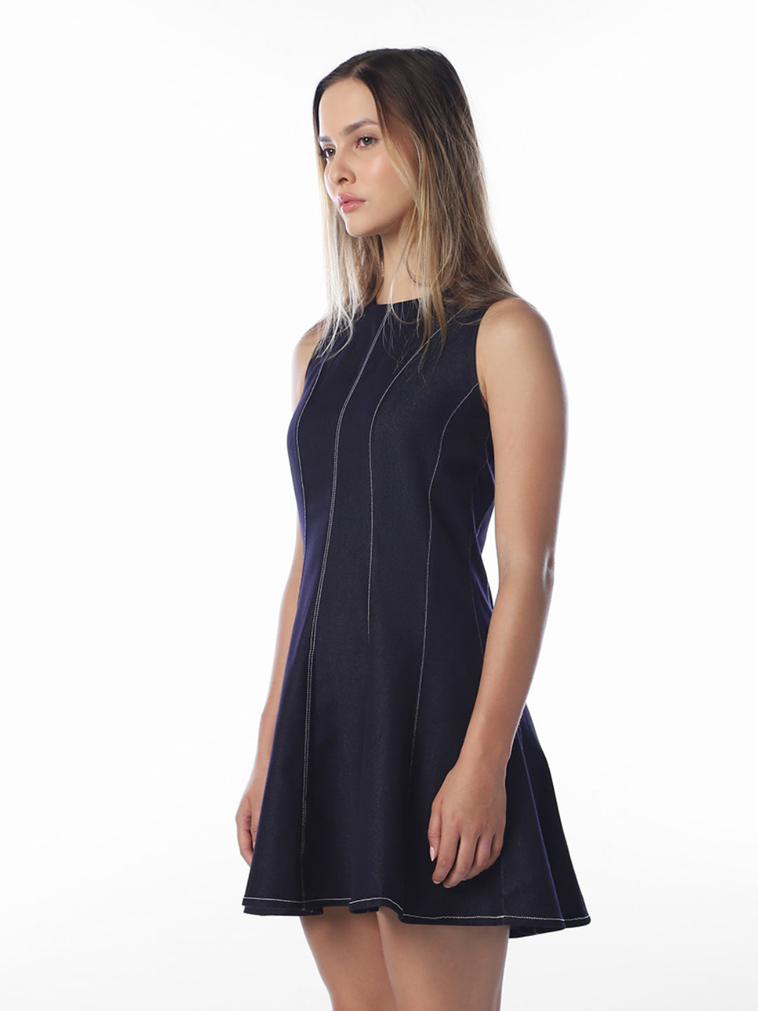 Dark Blue Short Denim Dress