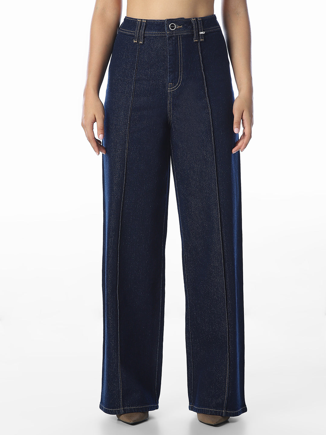 Dark Blue Wide Leg Jeans