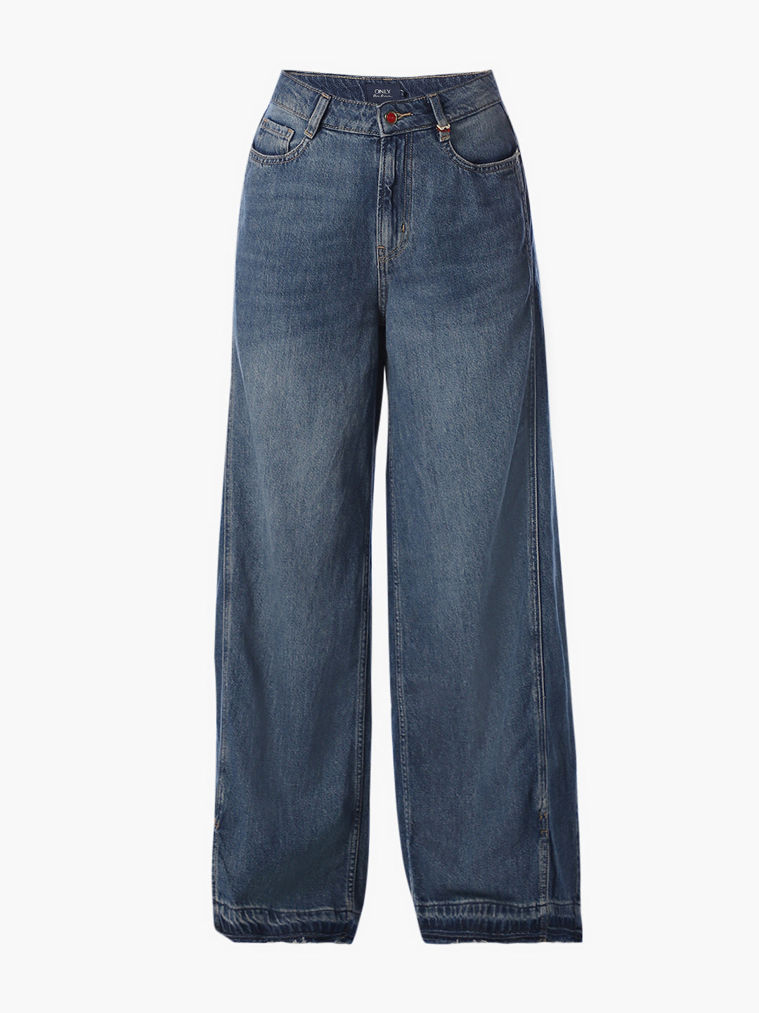 Mid Blue Wide Leg Jeans