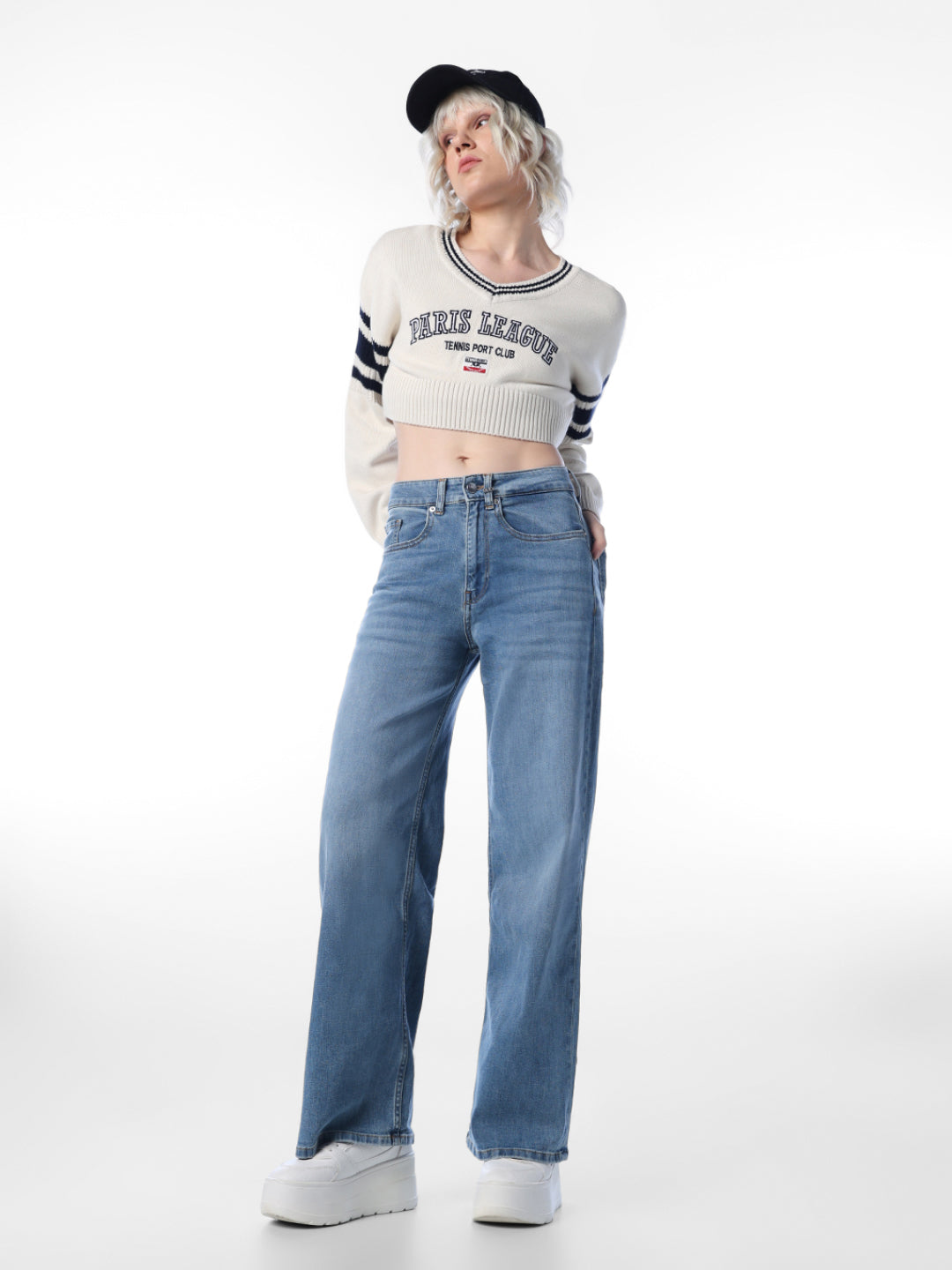 Light Blue Wide Leg Jeans